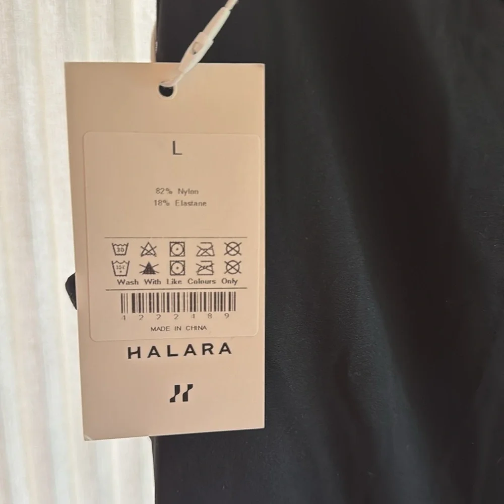 Halara Black Maxi Dress With Pockets Size Large NWT - Picture 3 of 7